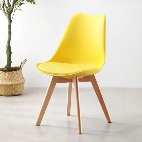 silla ema tulip amarilla
