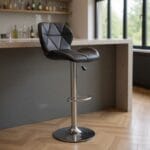Silla de Bar Mariposa Negra – Altura Regulable y Giro 360° - Imagen 2
