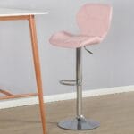 silla de bar mariposa rosa