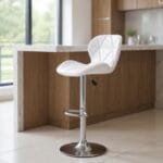 silla de bar mariposa blanca