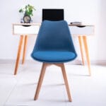 silla ema tulip azul marino