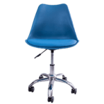 Silla Ema Tulip Giratoria Azul marino – Diseño moderno y confort ejecutivo - Imagen 3