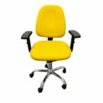 Silla Lee SemiReclinable Cromada Amarilla