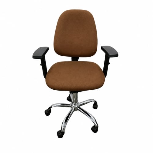 Silla Lee Semi Reclinable Cromada Marrón