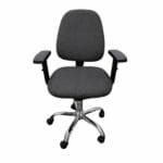 Silla Lee SemiReclinable Cromada Gris oscuro